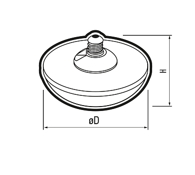 Лампа светодиодная высокой мощности PLED-HP-UFO 55w